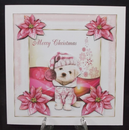 Christmas Puppy In Pink by Suzi Cooper
