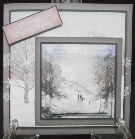 Cut and Fold 4.5x4.5 inch Christmas Pyrimage 3 by Suzi Cooper