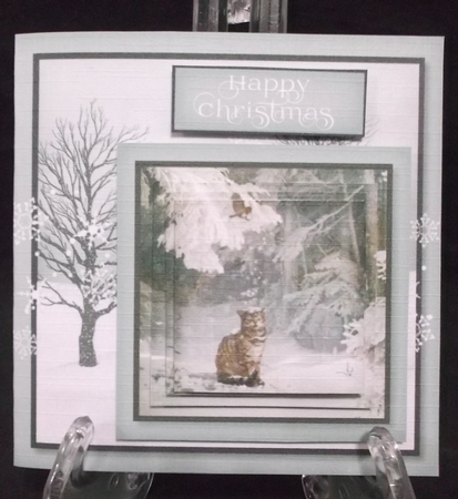 Cut and Fold 4.5x4.5 inch Christmas Pyrimage 9 by Suzi Cooper