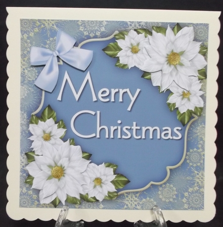 Golden Snowflakes and Poinsettis 1 by Suzi Cooper