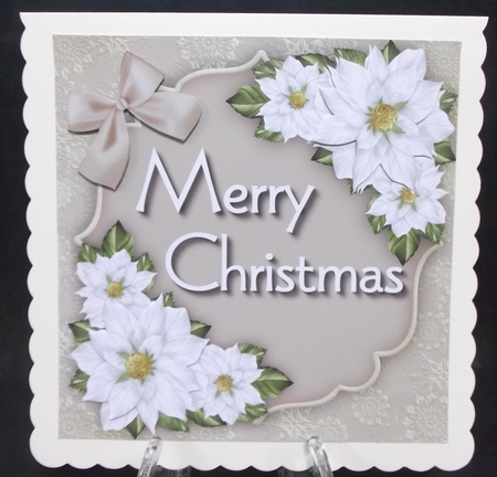 Golden Snowflakes and Poinsettis 4 by Suzi Cooper