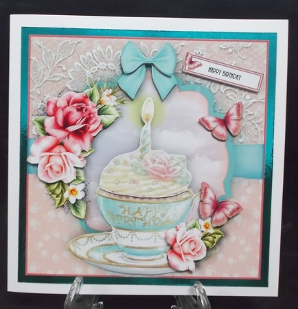 Birthday Cupcake Teacup Card Kit by Suzi Cooper