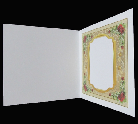 Gold Christmas Blank Insert by Suzi Cooper