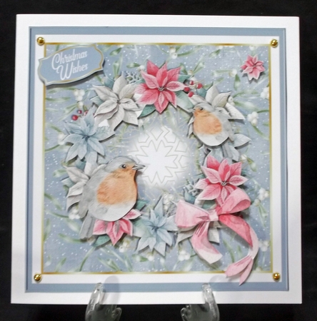 ROBINS & MISTLETOE - 8x8 Card Front with Insert by Suzi Cooper