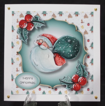 Smiling Santa 8x8 by Suzi Cooper