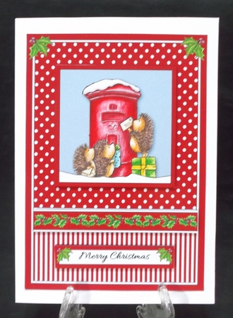 Cute Hedgehogs Mailing Letters To Santa by Suzi Cooper