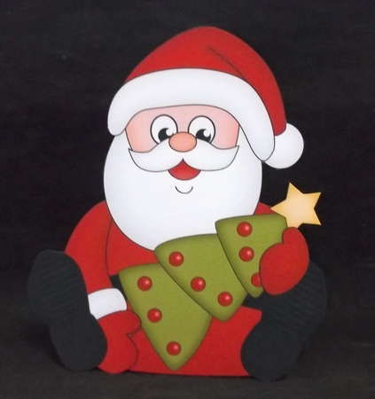 3D Christmas Treat Box Mini Kit - Santa an Xmas Tree by Suzi Cooper