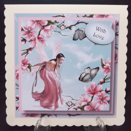 Flower Fairy Of The Cherry Blossom 8x8 by Suzi Cooper