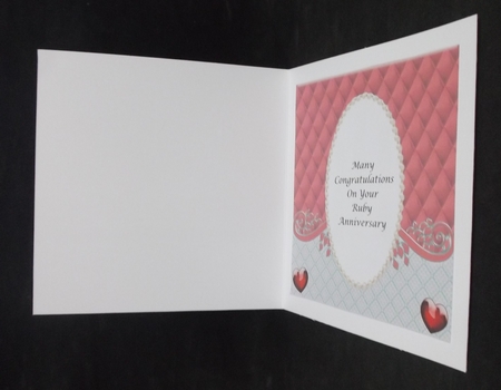Insert for Ruby Anniversary Sq Card cup926615_3656 by Suzi Cooper
