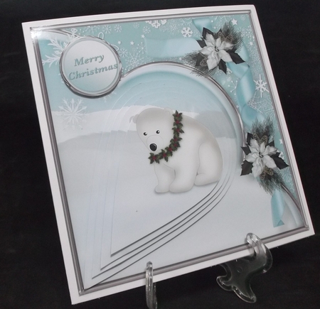 Little Polar Bear - Teardrop Pyramid Card Mini Kit by Suzi Cooper