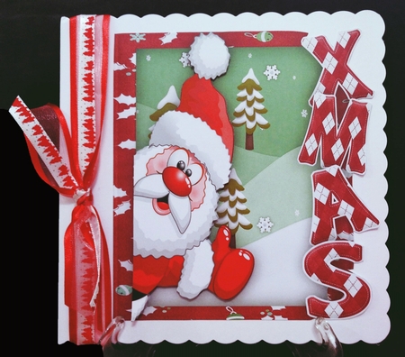 Over The Edge , Jolly Santa  Red  by Suzi Cooper