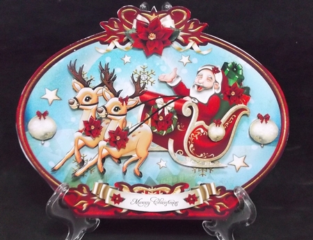 Cute Santa with Reindeers for Kids Mini Kit by Suzi Cooper