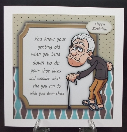 You know your getting old ... Old Man Humor 8x8 by Suzi Cooper
