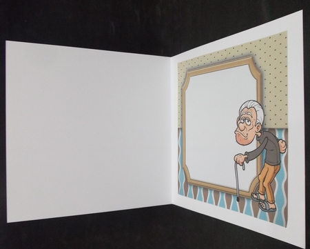 Old man humor blank insert 8x8 by Suzi Cooper