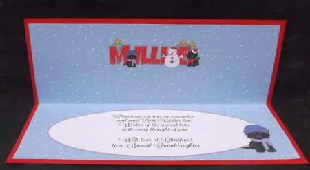 Christmas Jazz Dogs & Snowman MILLIE large dl insert by Suzi Cooper
