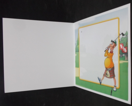 Golf Dude Kilt 8x8 Insert by Suzi Cooper