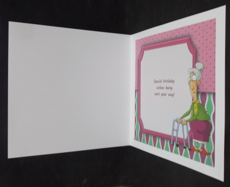 Old lady Insert 8x8 by Suzi Cooper