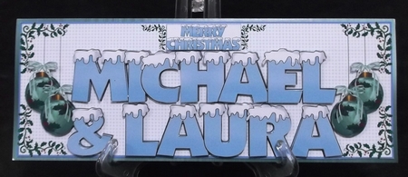 SNOW CAPPED NAMES - MICHAEL & LAURA by Suzi Cooper