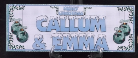 SNOW CAPPED NAMES - CALLUM & EMMA by Suzi Cooper