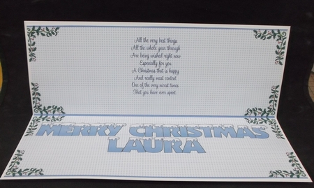 SNOW CAPPED NAMES - INSERT LAURA by Suzi Cooper