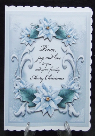 Christmas and Happy New Year with Silver Poinsettias Mini Kit  by Suzi Cooper