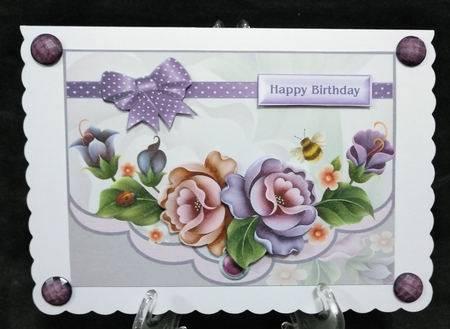 Enchanted flowers envelope card by Suzi Cooper