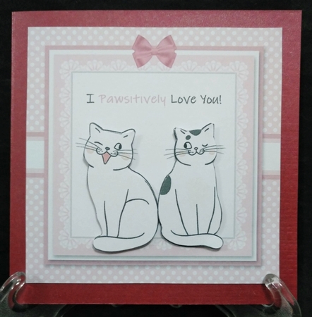 I Pawsitively Love You Valentine Topper Plus Insert by Suzi Cooper
