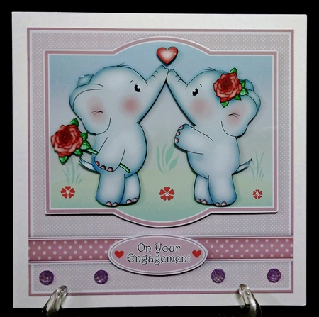 Elephant Romance Mini Kit Anniversary/ Engagement/Valentine by Suzi Cooper