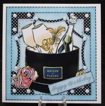 Happy Birthday thank you with love Quick card  by Suzi Cooper
