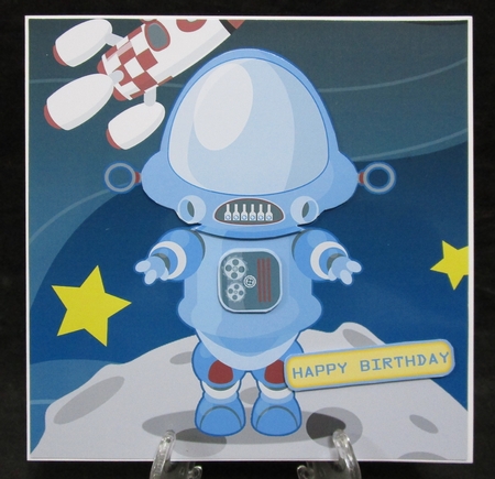 Randalf Robot 8x8 Quick Card by Suzi Cooper