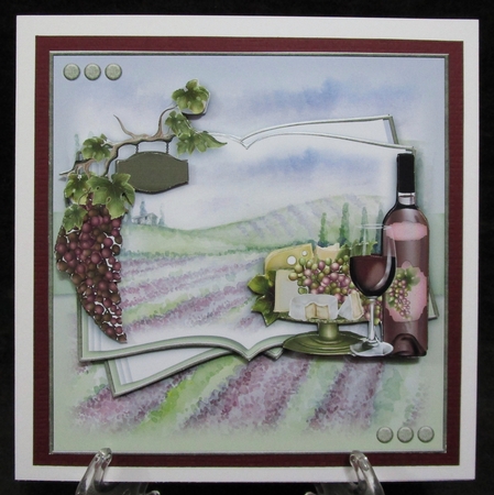 Red Wine Open Book by Suzi Cooper