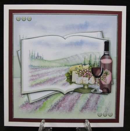 Red Wine Open Book by Suzi Cooper