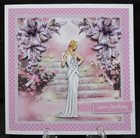Lily and art deco lady by Suzi Cooper