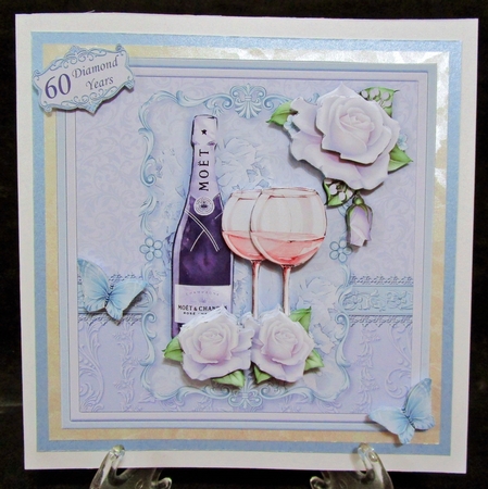 CHAMPAGNE CELEBRATIONS DIAMOND 7.8 Decoupage & Insert Kit by Suzi Cooper
