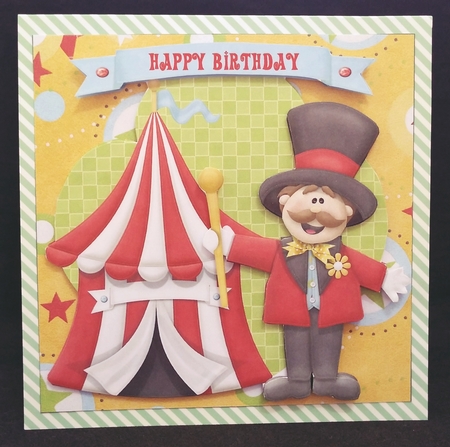 BIG TOP CIRCUS TWIST & POP BIRTHDAY CARD by Suzi Cooper