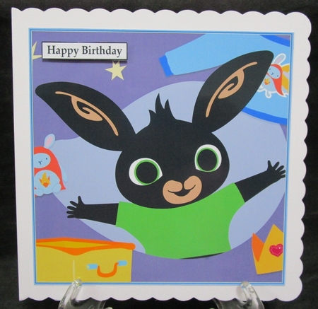 Bing Bunny 2 8x8 Birthday Card by Suzi Cooper