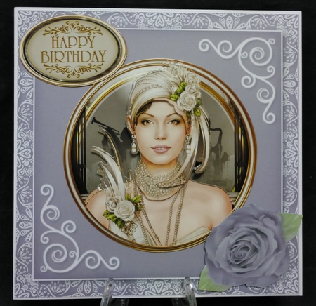 Sugar Plum Damask, Lace and Roses 3 by Suzi Cooper