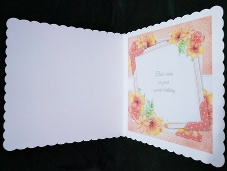 Beautiful Water Color Floral Insert 8x8 by Suzi Cooper