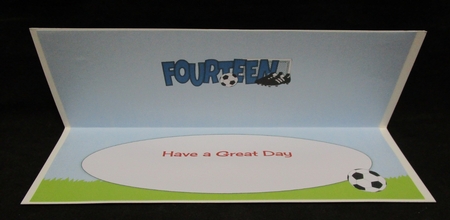 Football Boots & Football FOURTEEN large dl insert by Suzi Cooper