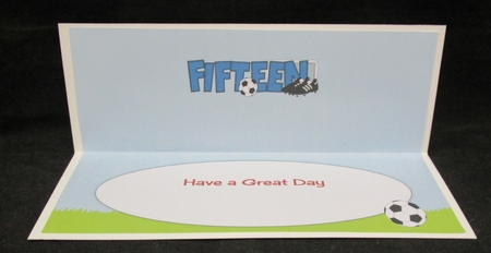 Football Boots & Football FIFTEEN large dl insert by Suzi Cooper