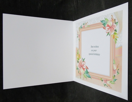 Beautiful Water Colour Floral Insert 8x8 by Suzi Cooper