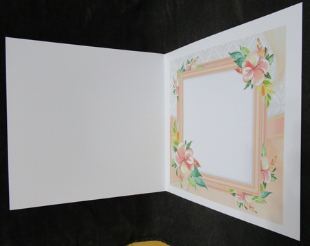 Beautiful Water Colour Floral Insert Blank 8x8 by Suzi Cooper