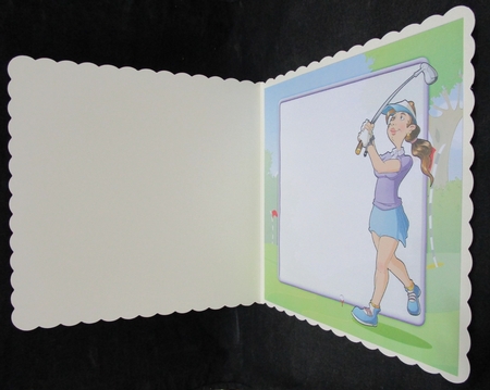Golf Dudess 8x8 Insert by Suzi Cooper