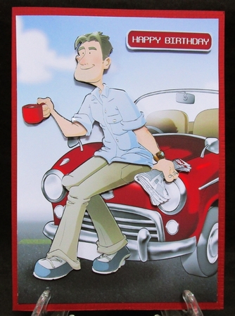 Best Dad Red Car by Suzi Cooper