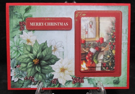 Poinsettia Christmas Spray Green by Suzi Cooper