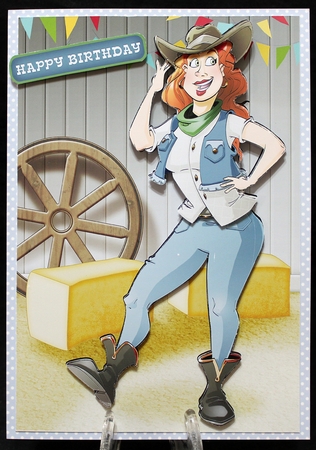 Line Dancer Lady Blue by Suzi Cooper