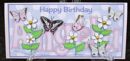 Flowers and Butterflies ANGELA dl by Suzi Cooper