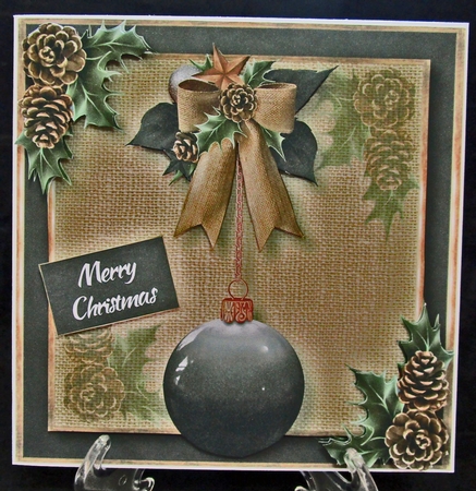 Rustic Christmas Bauble by Suzi Cooper