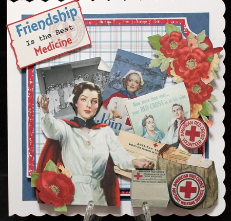 Always Ready to Serve 7x7 Card Front & Insert Mini Kit by Suzi Cooper
