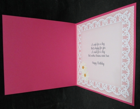 8x8 A Touch of Elegance Flowers Pearls Lace & Butterflies matching insert by Suzi Cooper